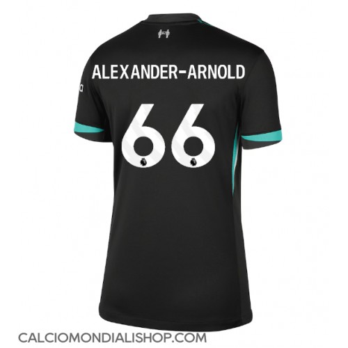 Maglie da calcio Liverpool Alexander-Arnold #66 Seconda Maglia Femminile 2024-25 Manica Corta